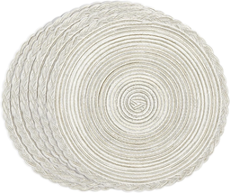 Round Cotton Placemat, Perfect for Fall, Dinner Parties, Bbqs, Christmas Parties - £20.42 GBP