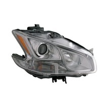 Headlight For 2009-2013 Nissan Maxima Right Side Chrome Housing Clear Projector - $167.06