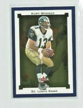 Kurt Warner (St. Louis Rams) 2002 Fleer Tradition Football Card #6 - £4.02 GBP