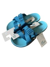 Chaco Chillos women’s 9 Teal Ocean Blue foam rubber slide sandal flip flop strap - £31.13 GBP