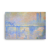 Claude Monet Charing Cross Bridge, Overcast Weather, 1900.jpeg Canvas Print - £79.13 GBP+