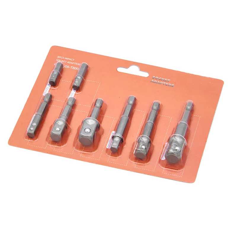 8Pcs/Set Square Joint Socket Connection Rod Electric Wrench Socket Head Connecti - £51.38 GBP