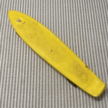 Vintage Skateboard Sport Fun Inc Yellow  Original Wheels 23” long - $37.76