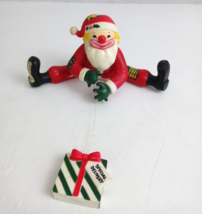 1987 ENESCO Special Delivery Santa Claus Clown Shelf Sitter Christmas De... - $11.63