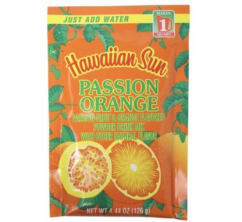 Primary image for Hawaiian Sun Passion Orange Drink Mix 4.44 Oz Bag (Pack Of 8)
