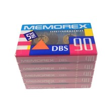 Memorex Blank Audio Cassette Tape 5 Pack 90 Minutes Per Tape New Sealed  - £8.20 GBP