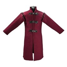 Medieval Gambeson Full Sleeve Thick Padded Cotton Fabric Aketon LARP Ree... - £65.27 GBP