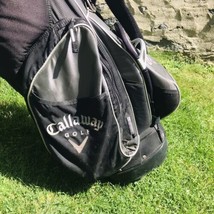 Callaway Big Bertha Golf 8 Way Stand Bag 45 Black Silver W/ Rain Cover &amp; Strap - £59.27 GBP