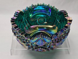 Vintage LE SMITH Carnival Glass COMET IN THE STARS 7.5&quot; Iridescent Bowl ... - $728.79 MXN