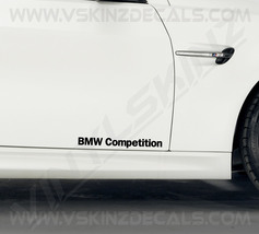 BMW Competition Logo Premium Quality Door Decals Kit Stickers Alpina M3 ... - $14.00