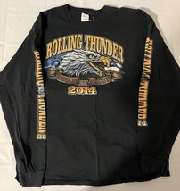 Rolling Thunder Pow MIA Salute To The Wall Washington D.C. 2014 Long Sle... - $14.85