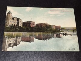 Chenango River View from Binghamton New York NY Postcard - £3.09 GBP