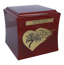 Casket urn for human ashes Wooden human cremate urn Custom urn Large urn adult - £134.66 GBP