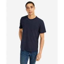 Everlane Mens The Organic Cotton Crew Slim Fit Deep Navy Blue S - £11.32 GBP