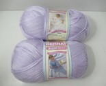 Bernat Softee Baby Yarn Solids Soft Lilac 5oz lot 2  - $12.86