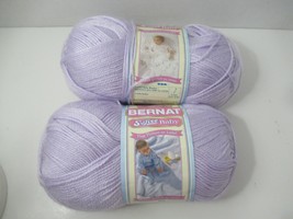 Bernat Softee Baby Yarn Solids Soft Lilac 5oz lot 2  - $12.86