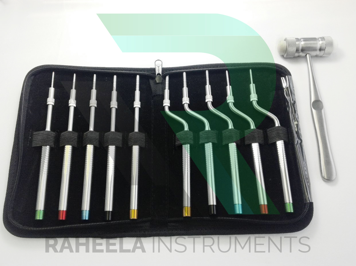 Dental Implant Instruments Sinus Osteotomes Color Coded with Mead Mallet... - $78.00