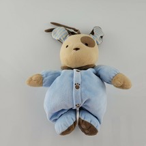 Carters Blue Brown Tan Musical Stuffed Plush Puppy Dog Baby Crib Pull Toy Paws - £49.01 GBP