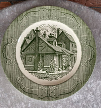 Vintage Royal China The Old Curiosity Shop 10&quot; Dinner Plate Brick Buildi... - $4.75