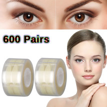 2 Roll 600Pairs Eyelid Sticker Tape Invisible Narrow Wide Double Eye Tra... - £22.80 GBP