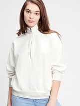 Gap Mockneck Sweatshirt Sweater Top Athleisure 1/2 Zip Cotton Blend NEW ... - $26.39