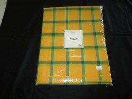 Nip Tracos E Trapuz Cotton Bright Yellow Plaid Tablecloth - 47&quot; X 47&quot; - £12.09 GBP