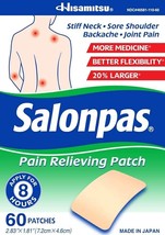 Salonpas Pain Relieving Patch - 60 Patches - $18.54