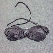 VTG Carol Wior Bikini Top Black Cute Sexy Swim Wear For the Beach 1 Piece SZ 14 - £29.25 GBP