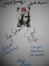 Night of the Living Dead Signed Movie Film Script Screenplay X7 Autograph George - £15.68 GBP