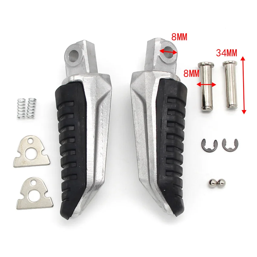 Rear Footrests Foot Pegs For Suzuki GSF650 Bandit GSF650S S GSF1250 1250 - $32.58