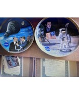 BRADFORD EXCHANGE NASA TRIUMPH IN SPACE PLATES SET OF 8 WITH CERTS AND CASE - $99.00