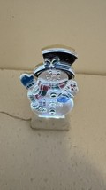 Lemax snowman light up yard sign Xmas Village accessory - $9.85