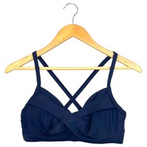 Athleta Bikini Swim Top Womens 34 B C Navy Blue Criss Cross Adjustable B... - $372.27 MXN
