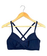 Athleta Bikini Swim Top Womens 34 B C Navy Blue Criss Cross Adjustable B... - $27.06 CAD