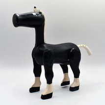 Vintage Fisher Price Little People Western Town Or Castle Black Horse 02... - $19.79