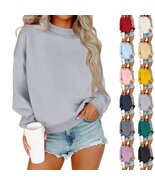 Resicozy Womens Sweatshirts Oversized Crewneck Pullover Hoodies Trendy C... - $20.99