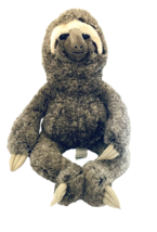 Sloth HugFun International Hug Fun Real Plush Brown Gray Stuffed Animal Toy - £16.94 GBP