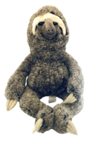 Sloth HugFun International Hug Fun Real Plush Brown Gray Stuffed Animal Toy - £16.29 GBP