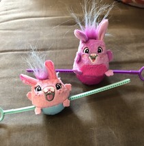 FurReal Friends Dizzy Dancers Spin Top Rip Cord Toy Lot of 2 Bunny Pack - $18.00