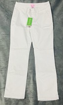 Lilly Pulitzer Shana Nwt Womens Sz 0 Seaside Grey Cotton Stretch Crop Pants - $36.77