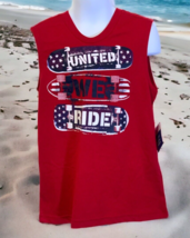 Way To Celebrate Boys Americana Graphic Tank Top  Size S 6-7 United We Ride - £7.68 GBP
