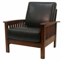 Mission Craftsman Shaker Leather Like Morris Chair - New! - £474.68 GBP