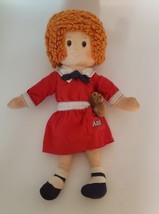 Vintage Knickerbocker Little Orphan Annie Plush Doll W/ Dog Sandy in Pocket 1977 - £9.55 GBP