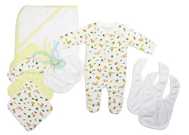 Unisex 100% Cotton Newborn 11 Piece Layette Set Newborn - £37.35 GBP