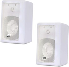 Acoustic Audio&#39;S 600 Watt White Pair Of 151W Indoor/Outdoor Two-Way Spea... - £34.44 GBP