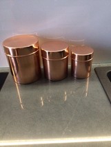 Copper Tea And Coffee Set Of 3, BRAND NEW - £21.95 GBP