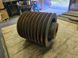 Unbranded 7-1/2&quot; Od.  9 Groove B Belt Pulley / Sheave 1-7/8&quot; Bore. - £80.12 GBP