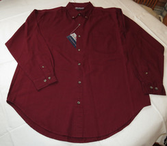 Mens Blue Ridge Mountain Classic Sports Wear L Long Sleeve shirt Burgandy NWT - £16.45 GBP