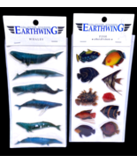 Earthwing Stickers Set Lot 2 Packs NEW Vintage Aquatic Fish Whales FAO S... - €22,06 EUR