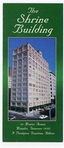 The Shrine Building Brochure Monroe Avenue Memphis Tennessee National Re... - $17.82